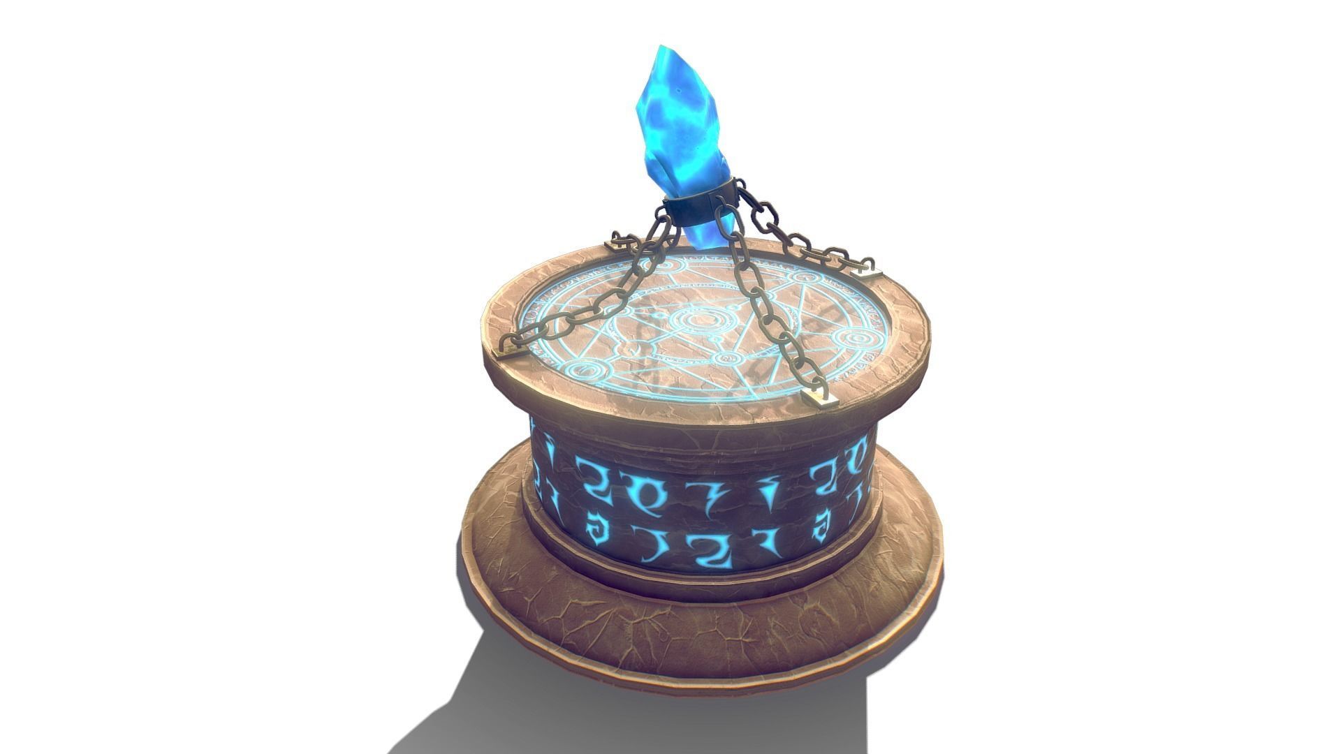 Stylized Altar Low-poly 3D model_3