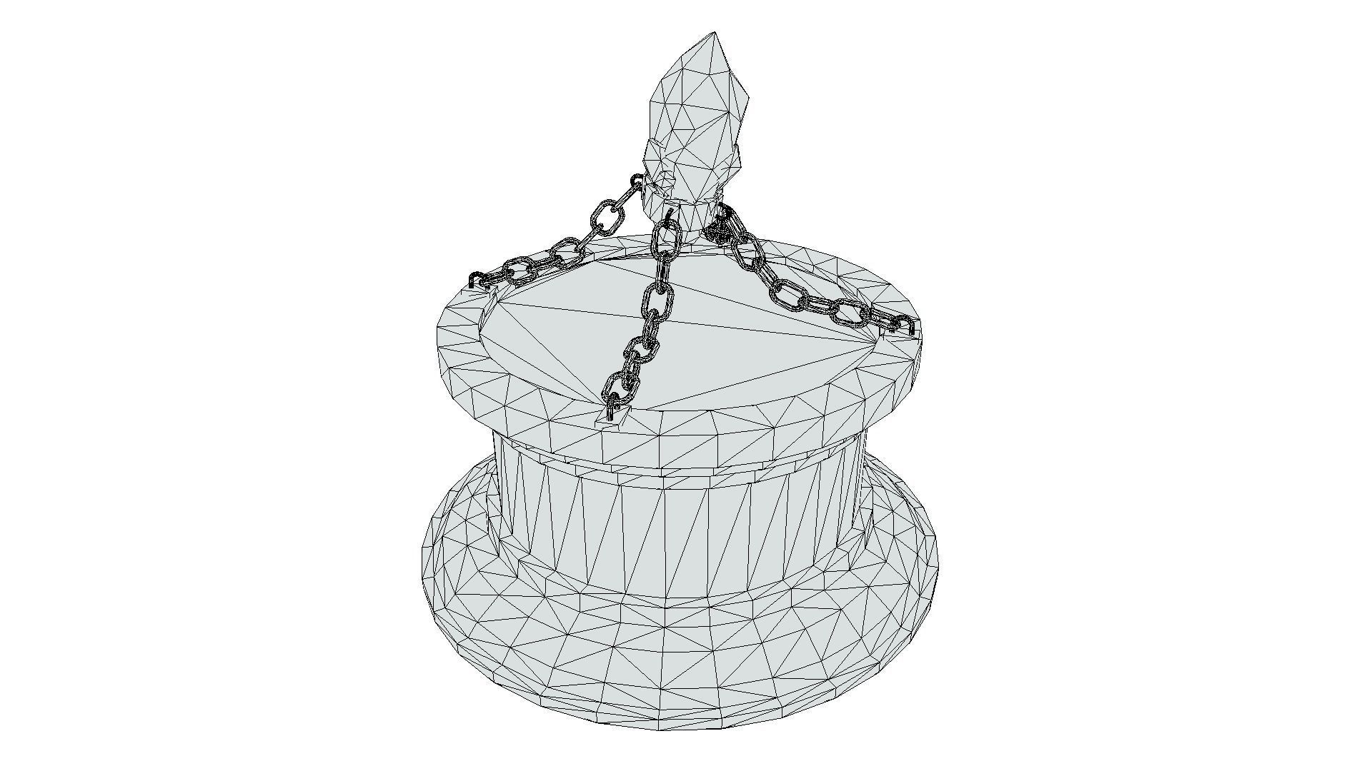 Stylized Altar Low-poly 3D model_6