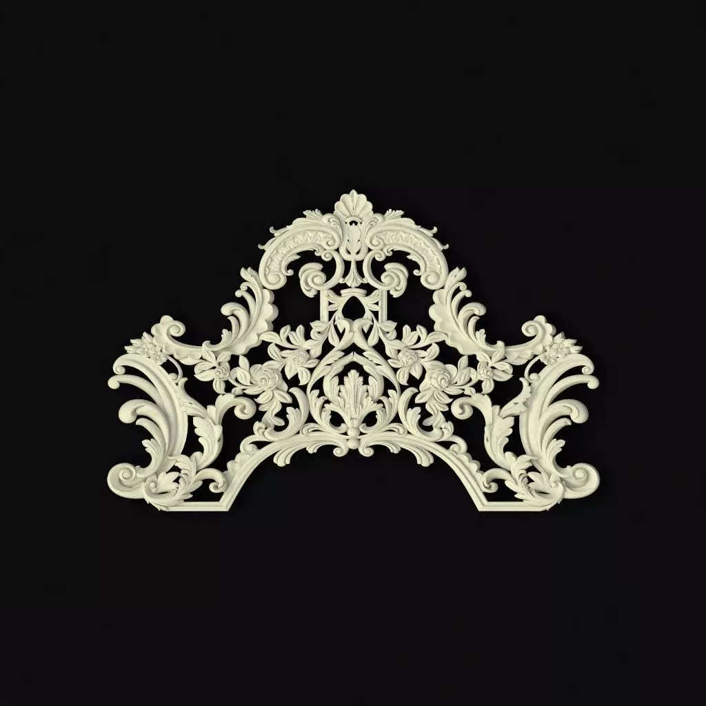 dekor ornate crown die cut 3D model_0
