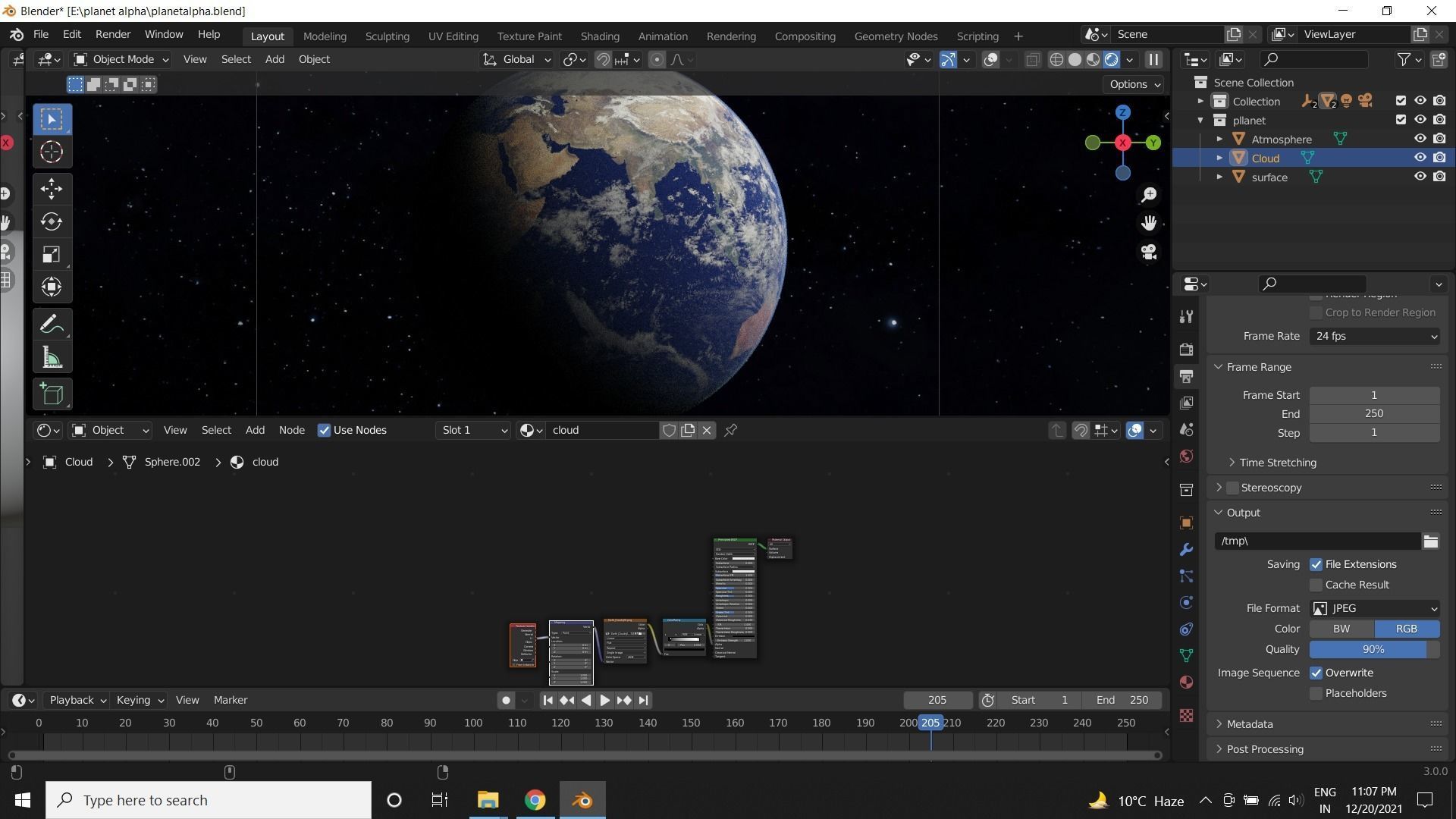 Alpha Earth planet 3D model_5