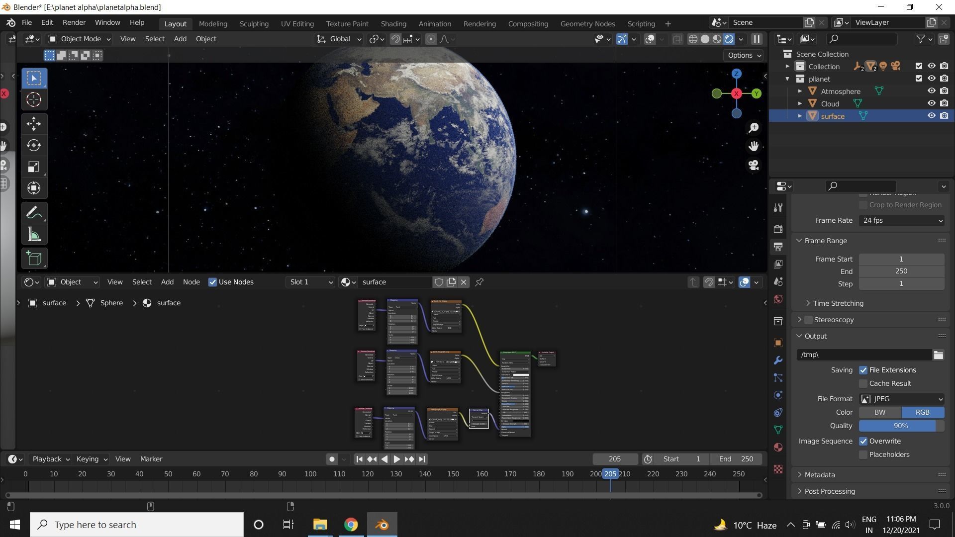 Alpha Earth planet 3D model_6
