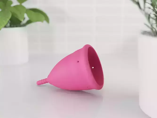 menstrual cup 3D model