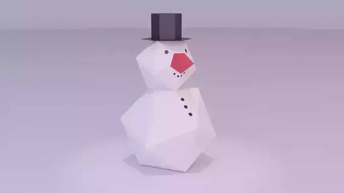 Snowman polygonal