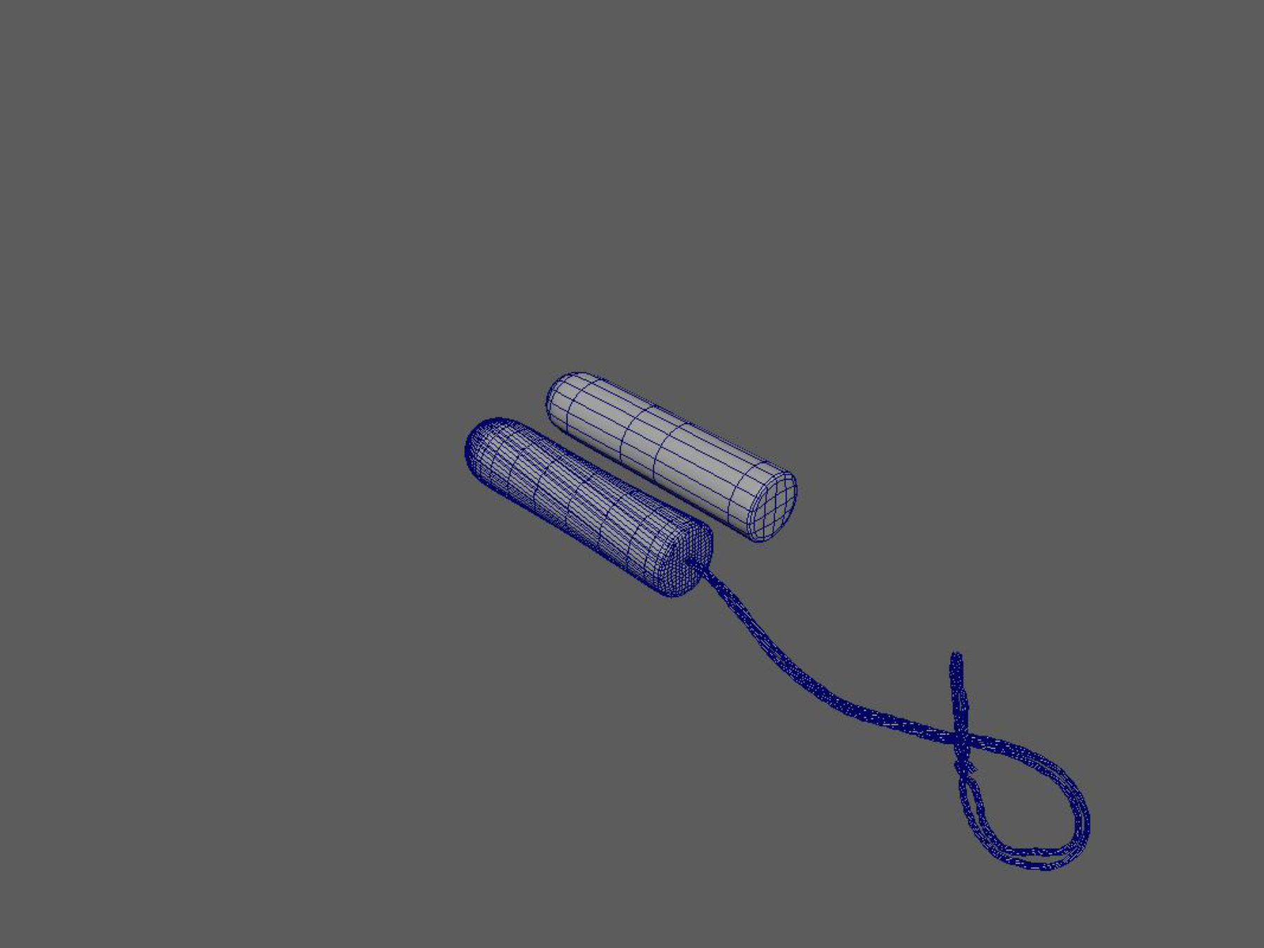 tampon female standard 3D model_4