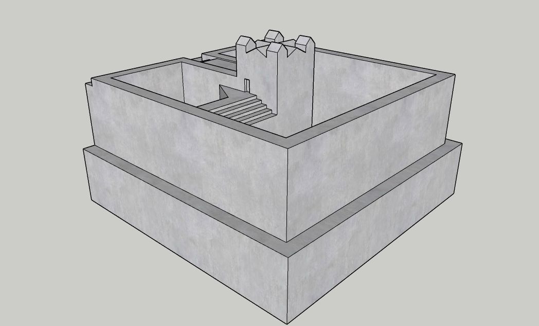 Mini Concrete Planter Box14 3D print model_4