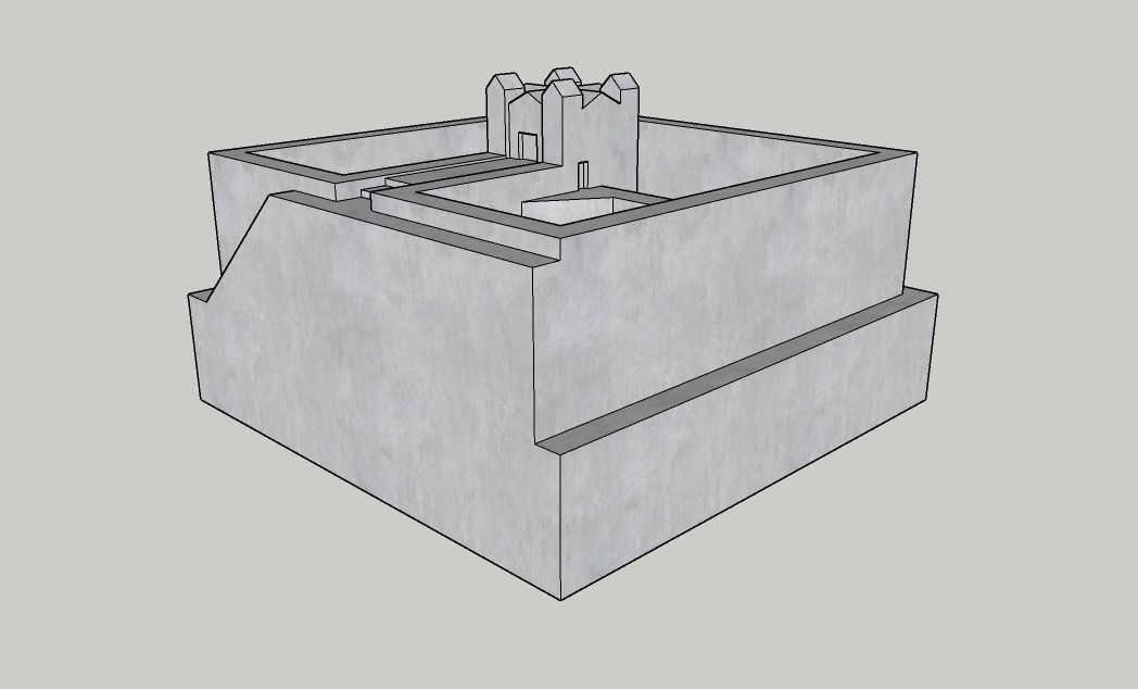 Mini Concrete Planter Box14 3D print model_1