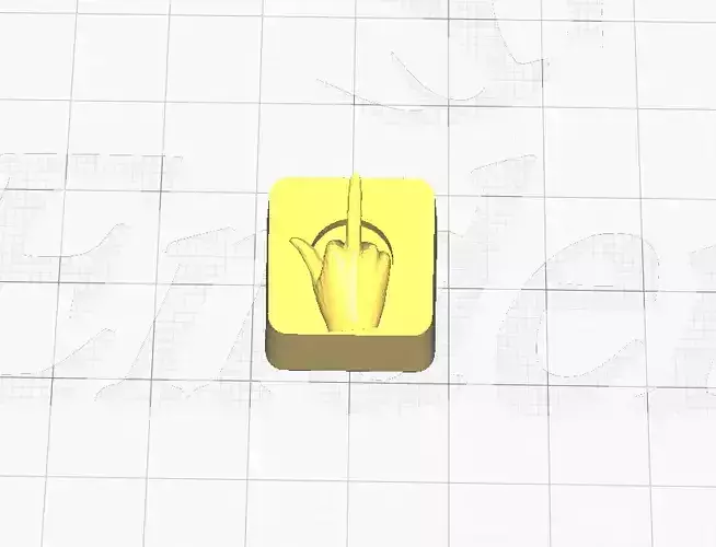 Middle Finger Keycap 3d Print