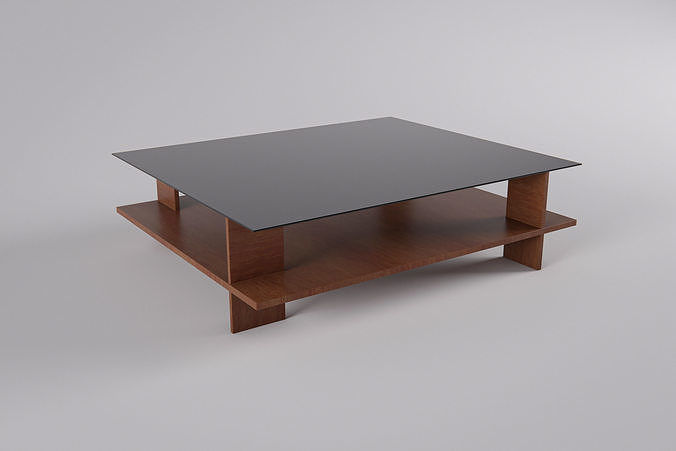 Coffee table Low-poly 3D model