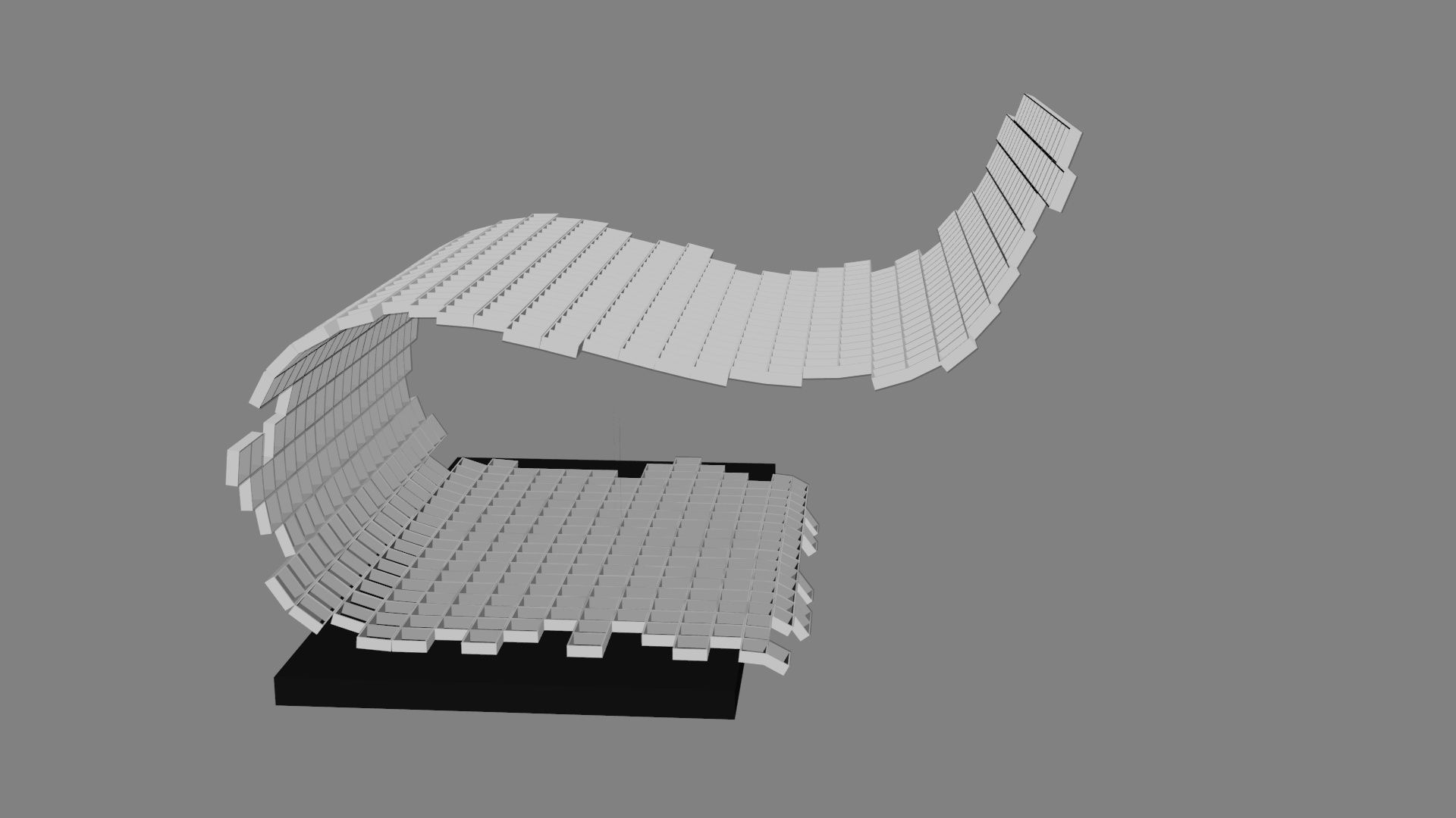 Mesh stage concept Low-poly 3D model_29