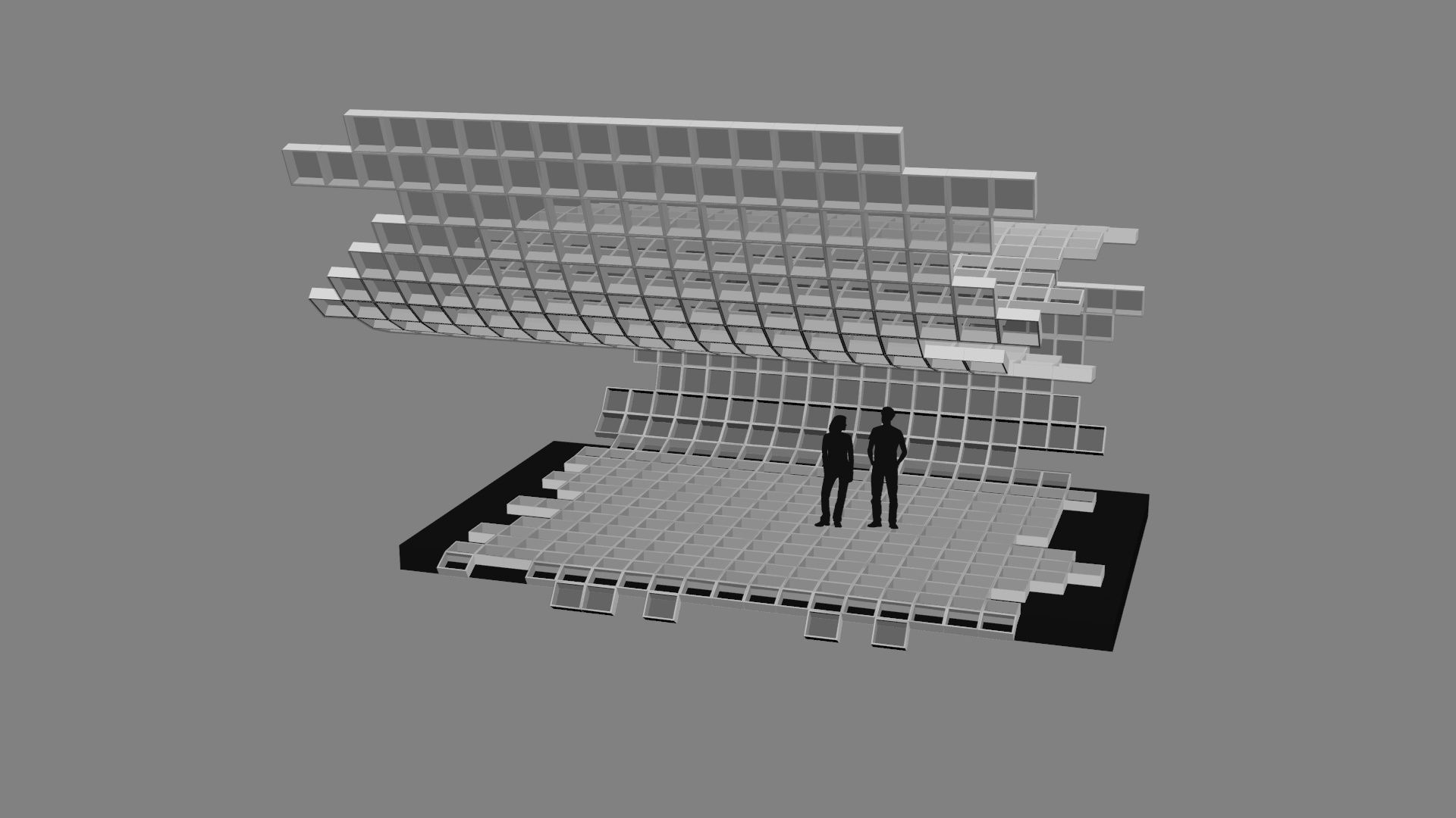 Mesh stage concept Low-poly 3D model_10