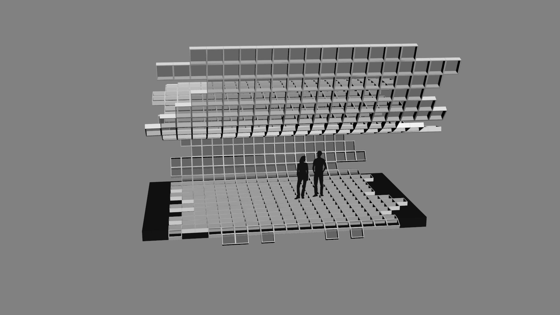 Mesh stage concept Low-poly 3D model_14