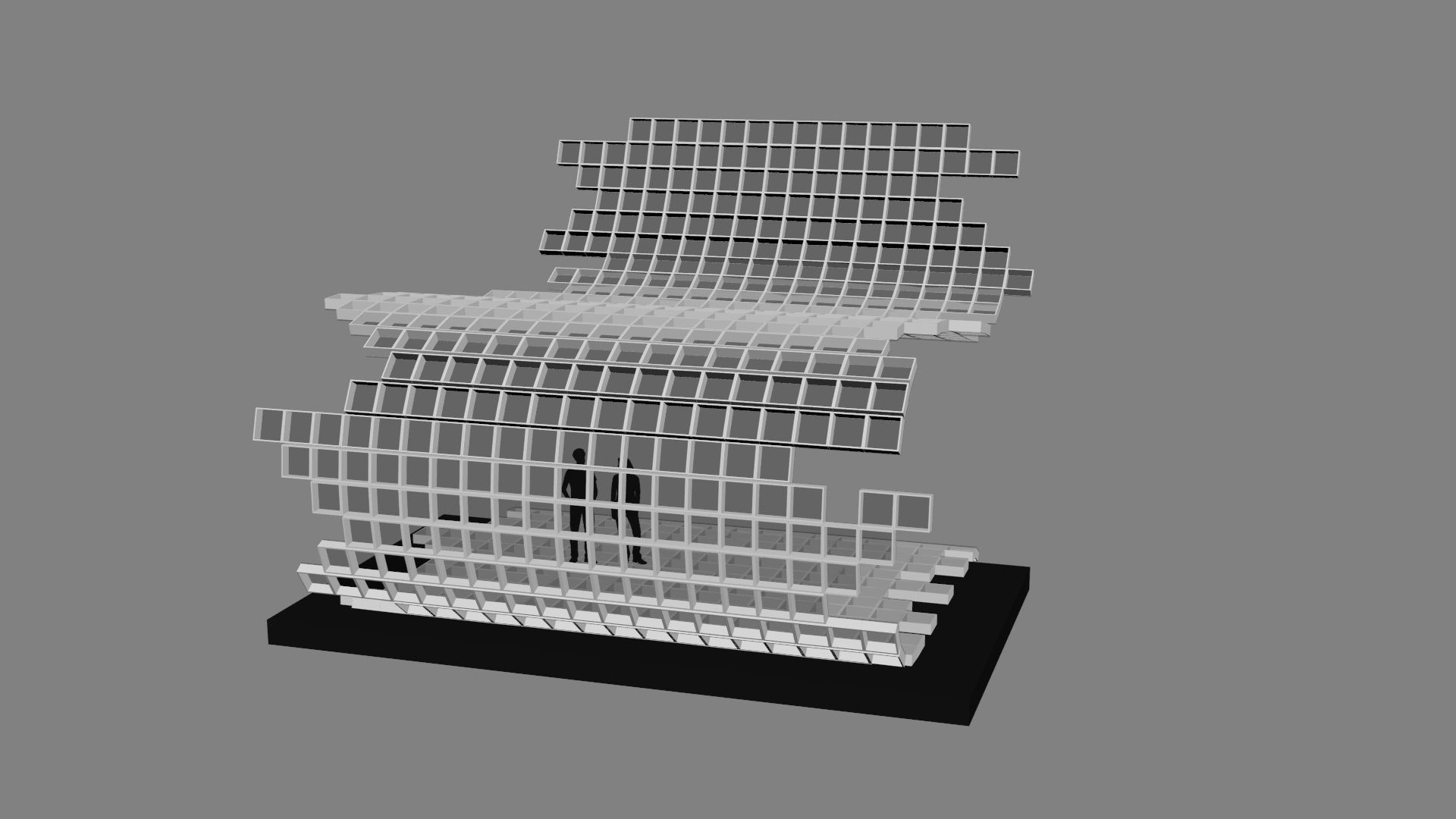 Mesh stage concept Low-poly 3D model_31