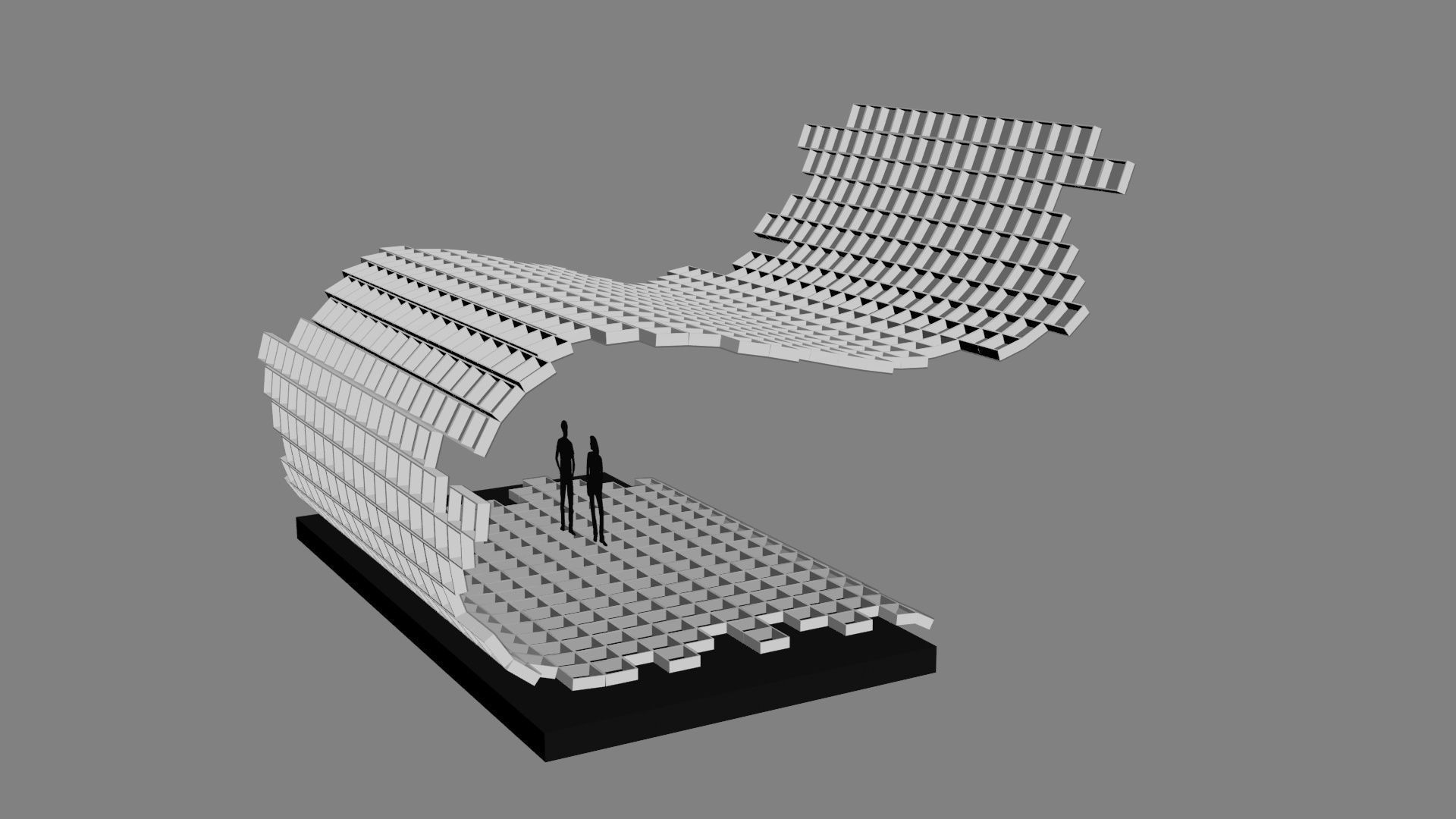 Mesh stage concept Low-poly 3D model_33