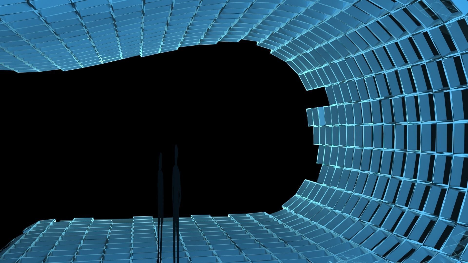 Mesh stage concept Low-poly 3D model_9