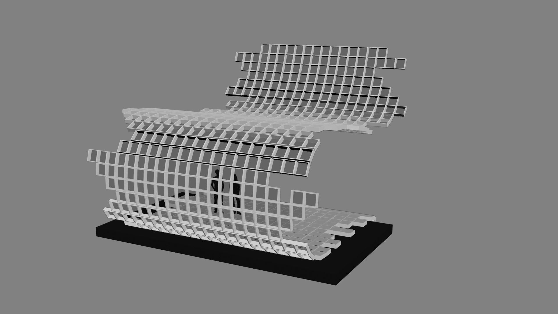 Mesh stage concept Low-poly 3D model_32