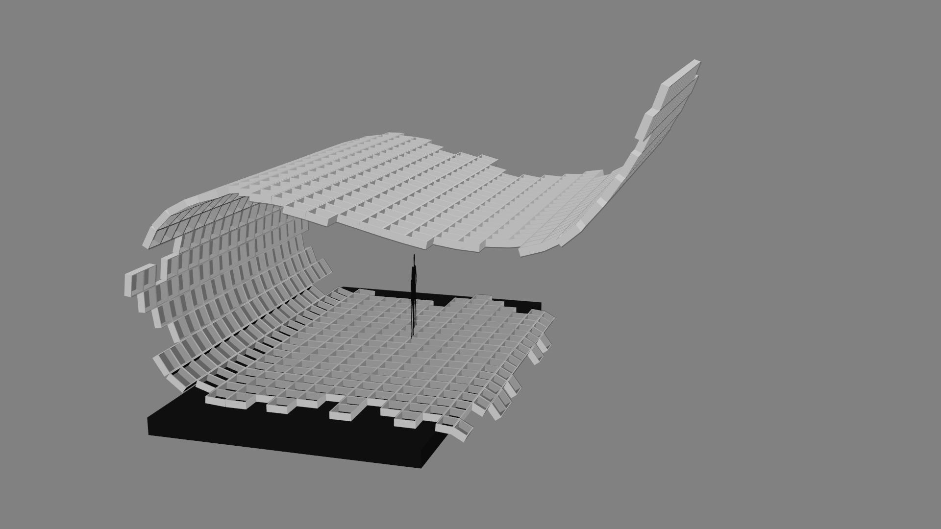 Mesh stage concept Low-poly 3D model_35