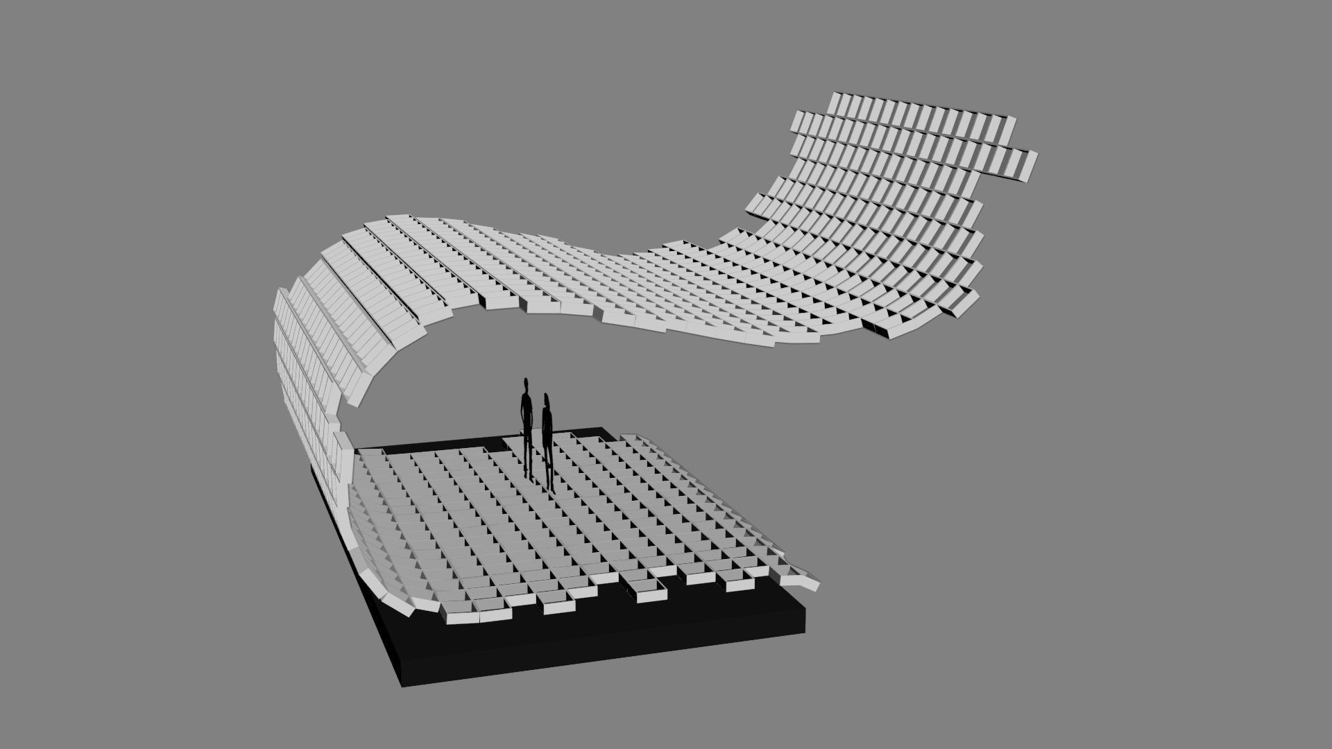 Mesh stage concept Low-poly 3D model_36