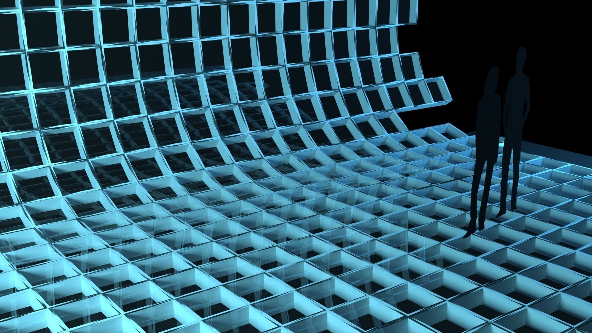 Mesh stage concept Low-poly 3D model_2