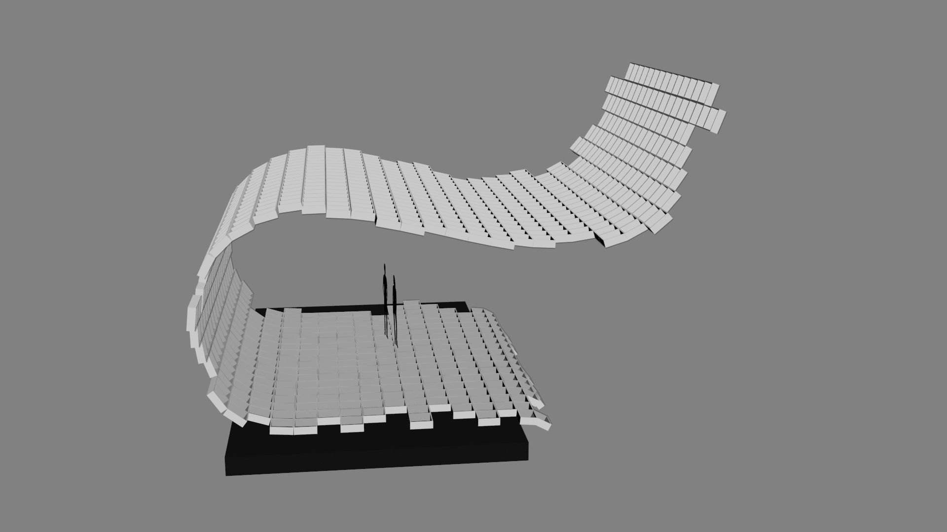 Mesh stage concept Low-poly 3D model_34