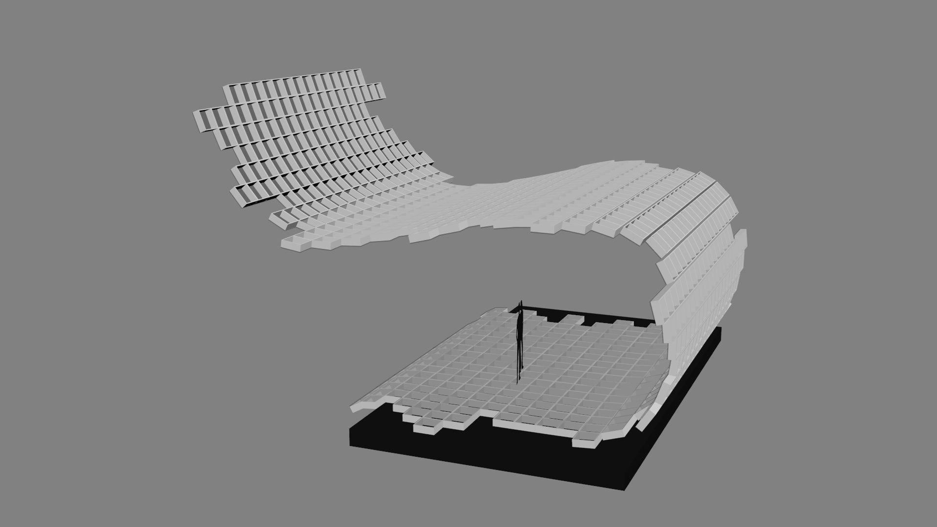 Mesh stage concept Low-poly 3D model_22