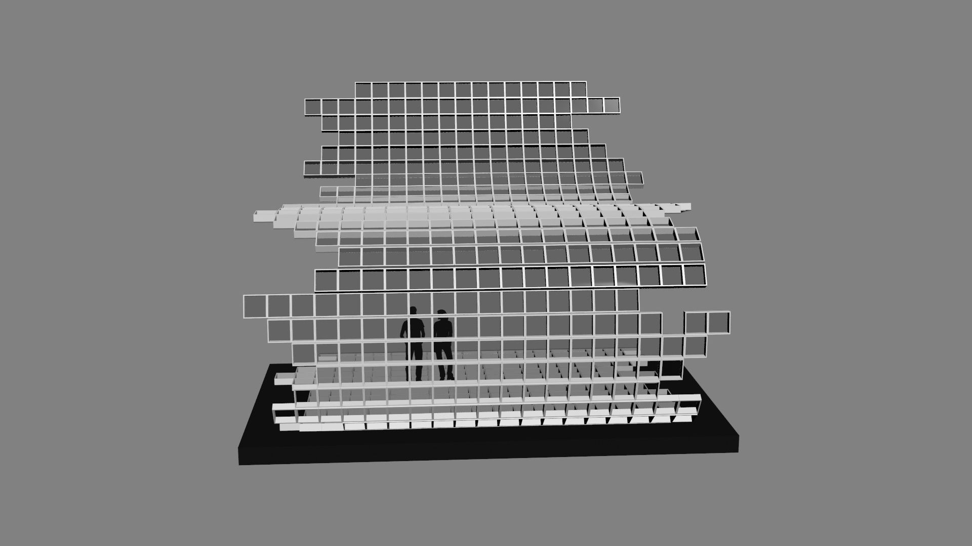 Mesh stage concept Low-poly 3D model_27