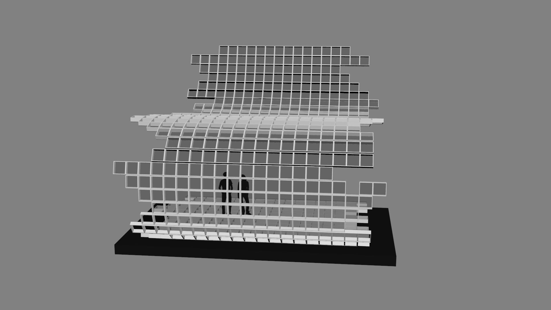 Mesh stage concept Low-poly 3D model_30