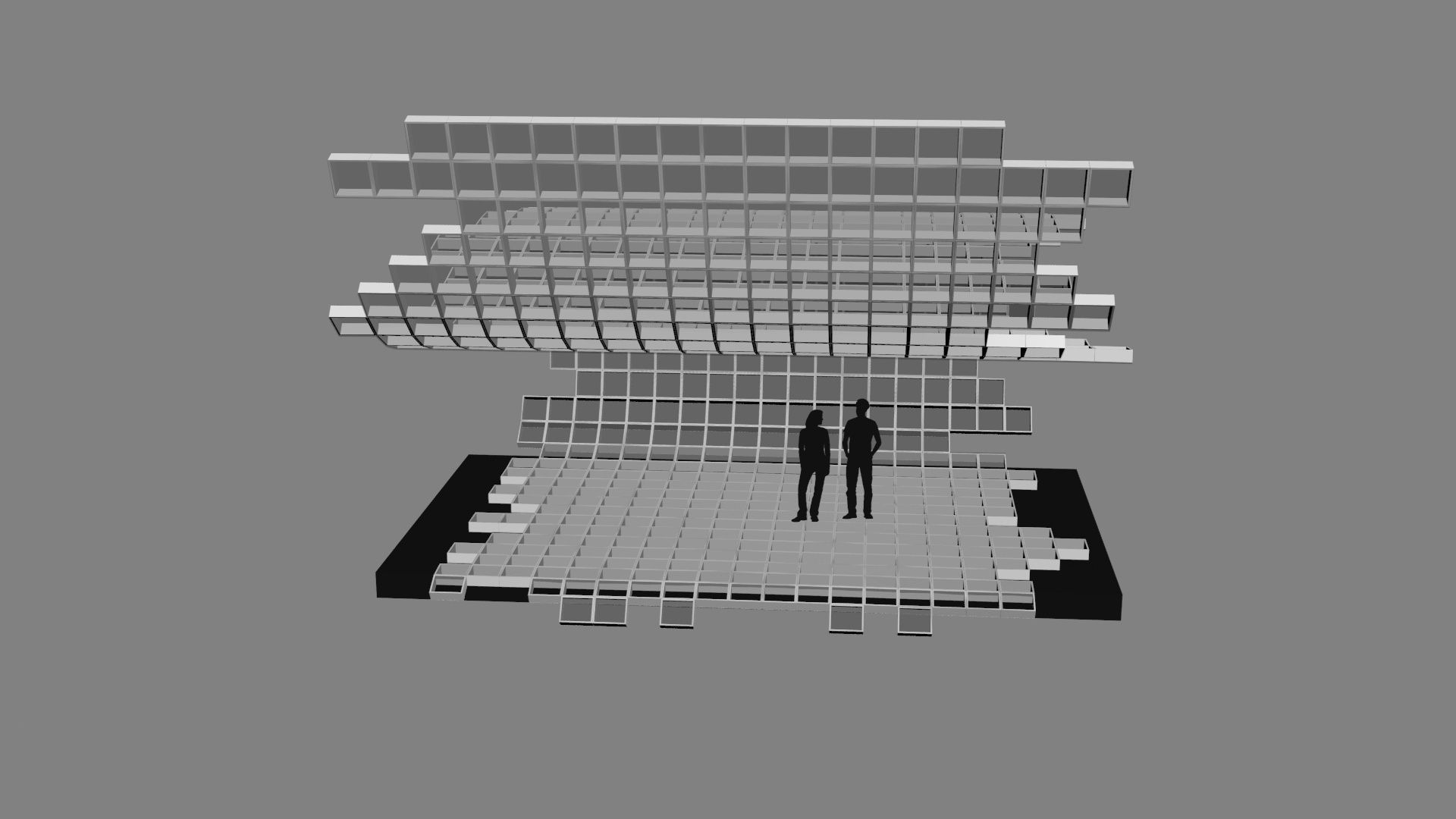 Mesh stage concept Low-poly 3D model_26