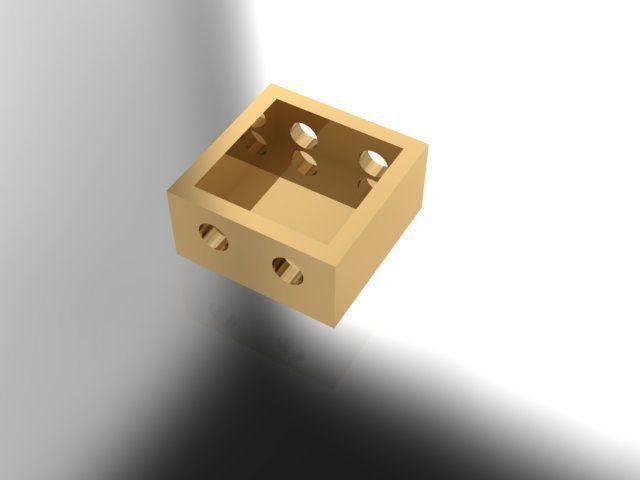 Alphabet bracelet 3D print model_3