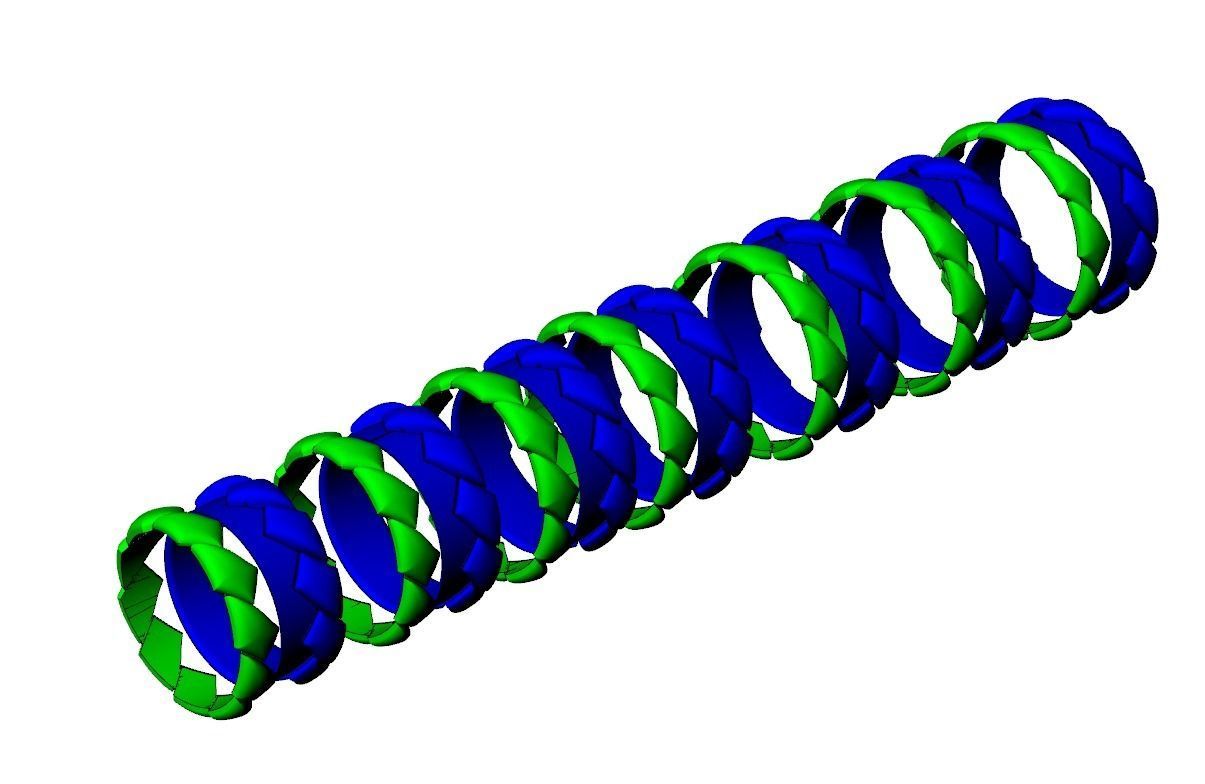 Wedding rings band set 3D print model_12