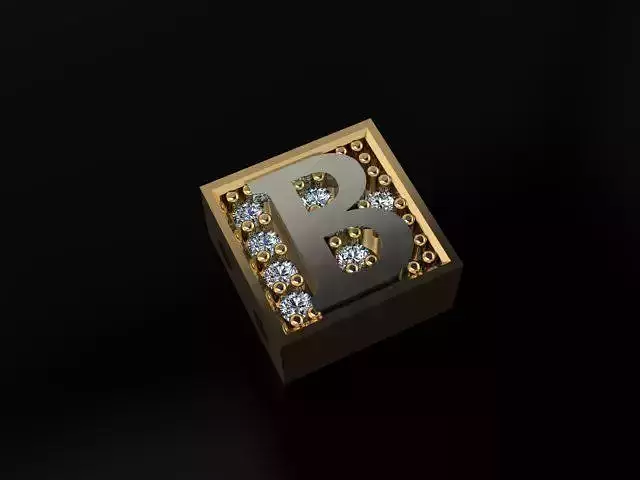 Alphabet bracelet 3D print model