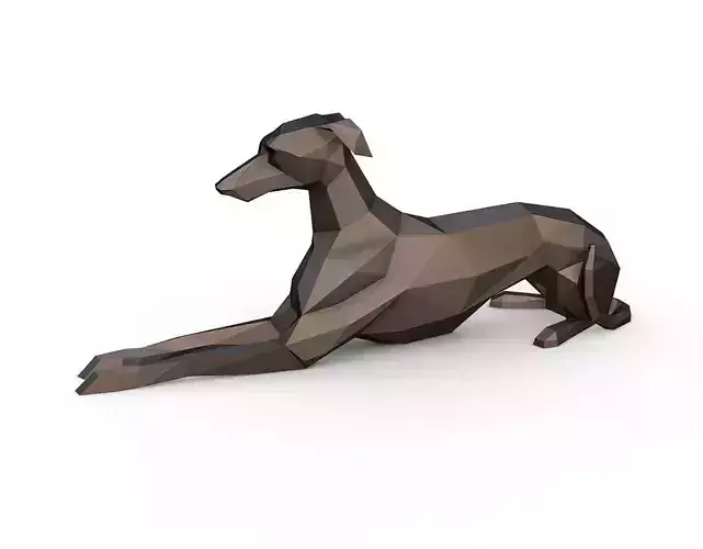 Italian Greyhound lying down 