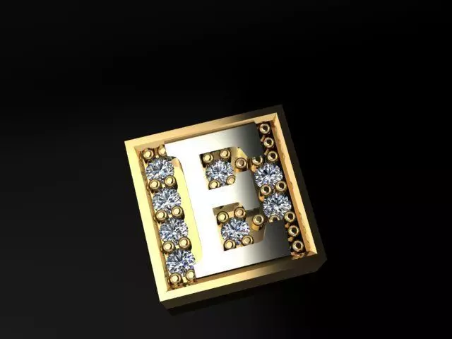 alphabet bracelet 3D print model_0