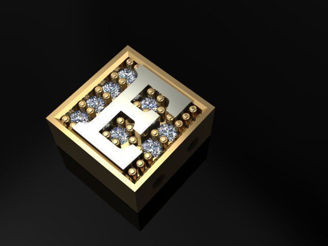 alphabet bracelet 3D print model_1