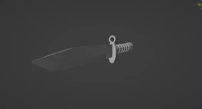 Low-poly M9 knife