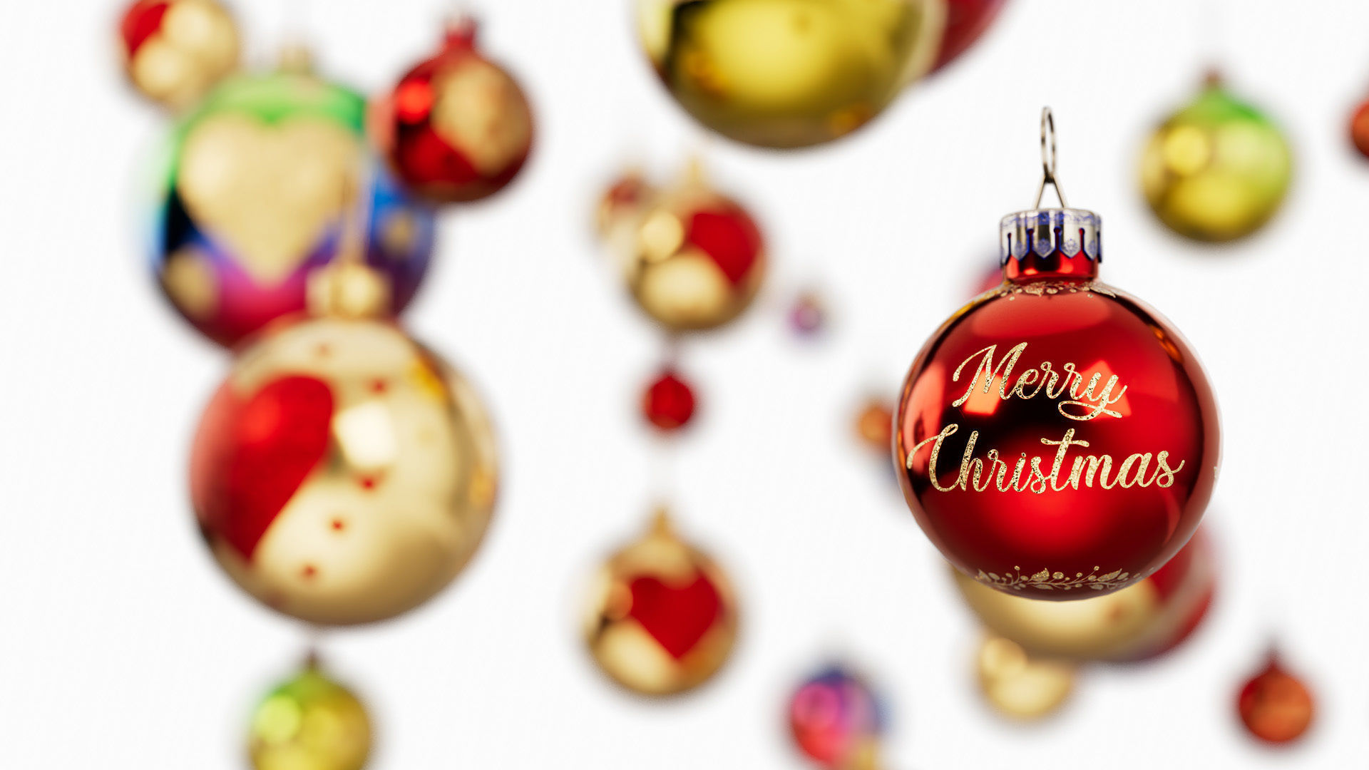 Christmas Ball Baubles kitbash v2 with 18 mesh 3 skin and 5 col 3D model_4