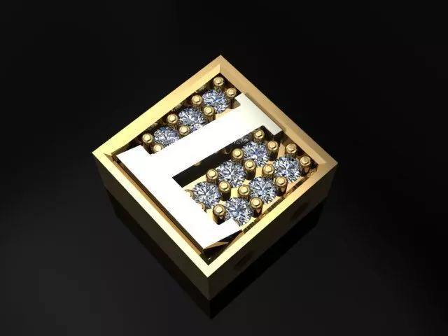 alphabet bracelet  3D print model_0