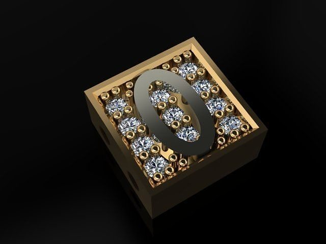 alphabet bracelet 3D print model