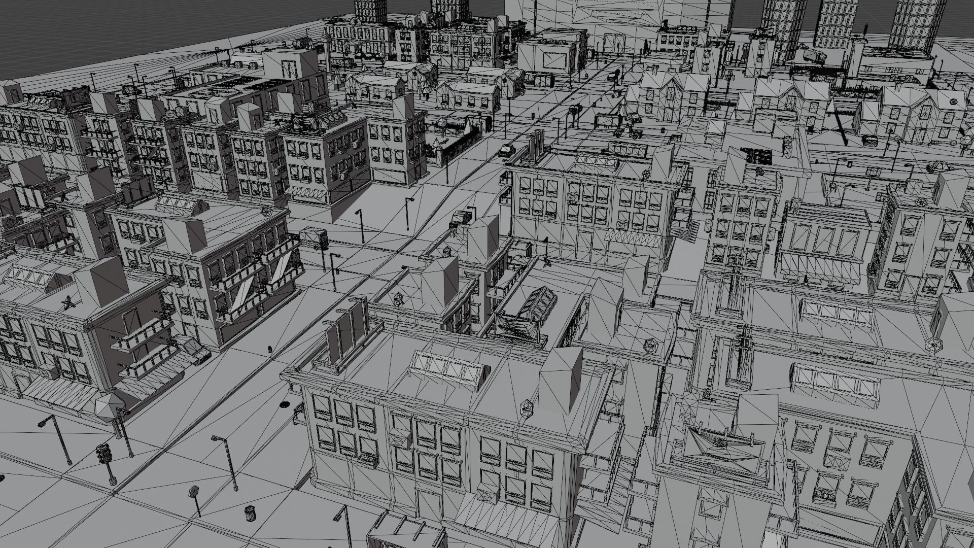 Low Poly Mini City Pack Low-poly 3D model_13