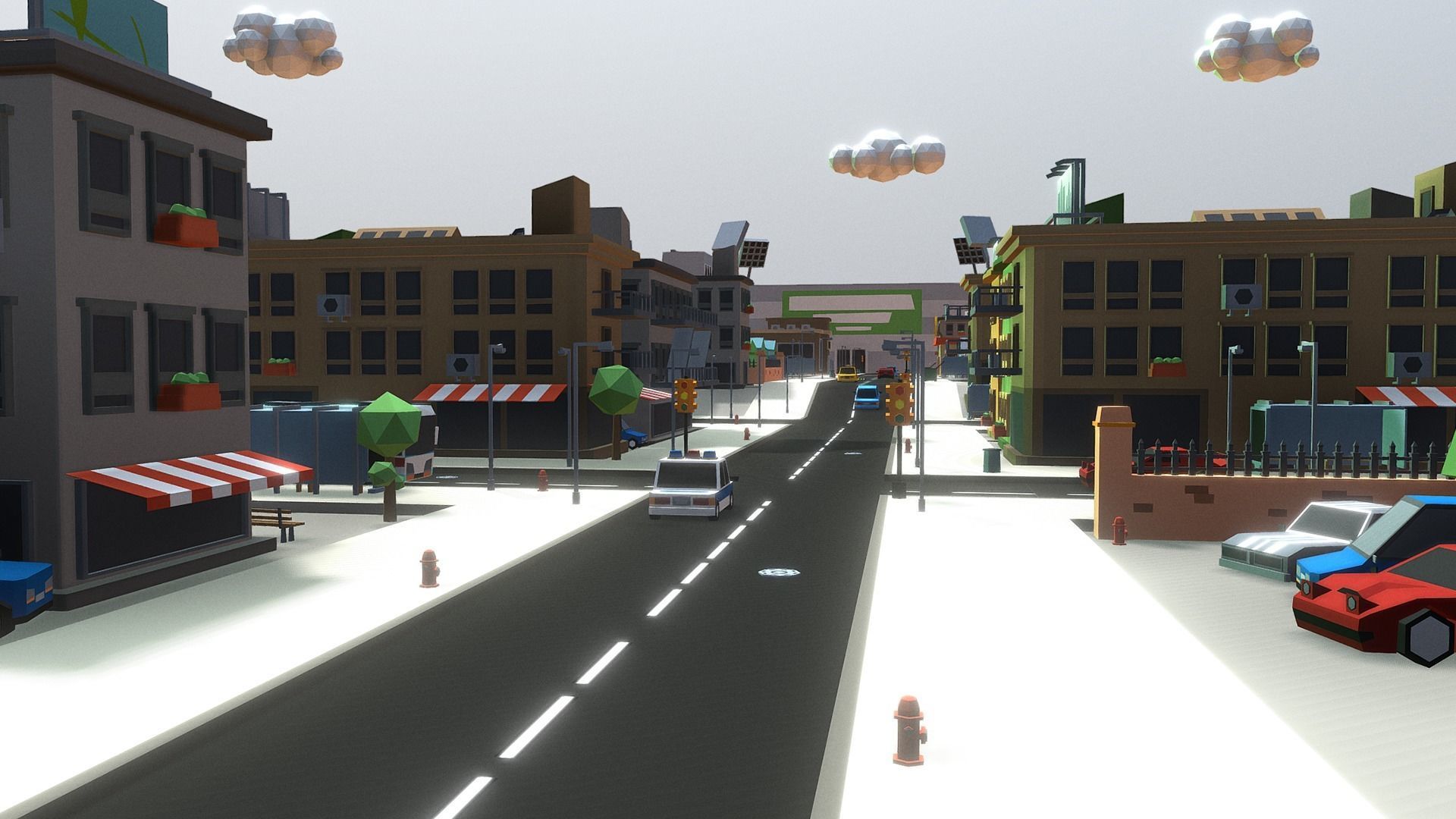 Low Poly Mini City Pack Low-poly 3D model_5