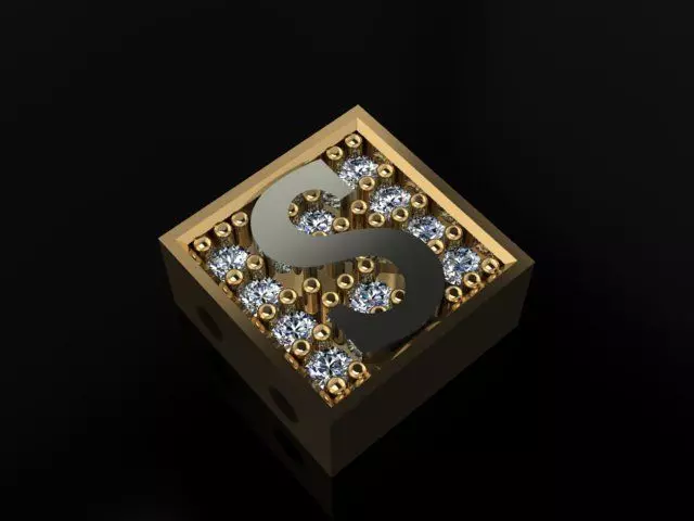 alphabet bracelet 3D print model