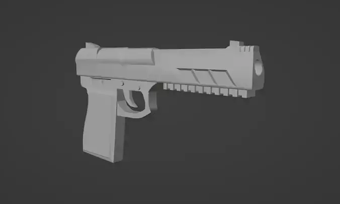 Lowpoly Desert Eagle 3d model
