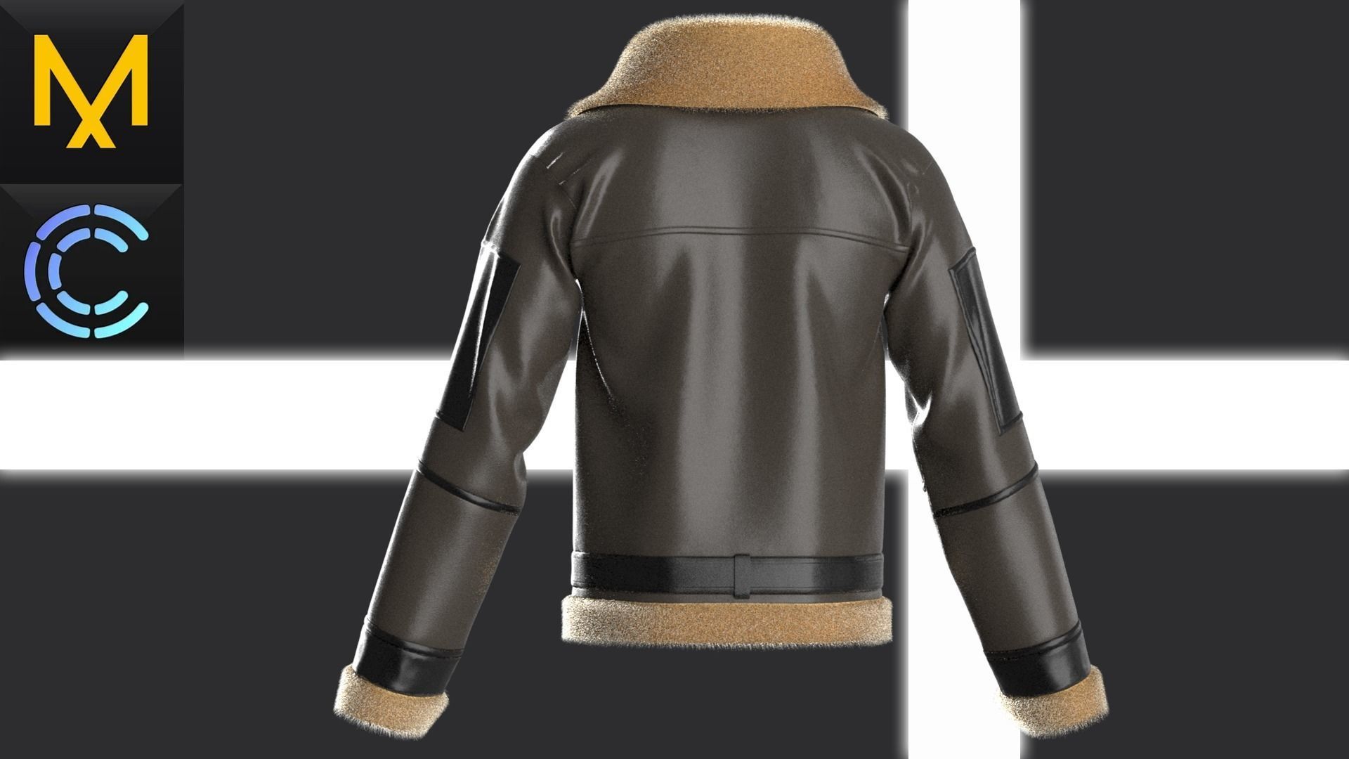 Mens Jacket OBJ mtl FBX ZPRJ 3D model_2