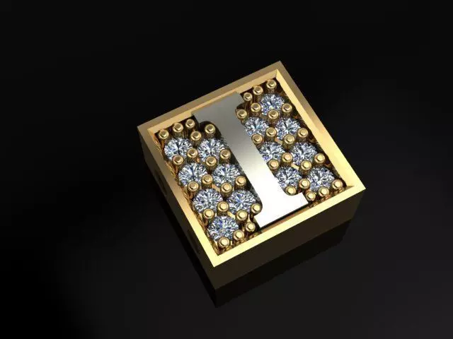 alphabet bracelet  3D print model_0