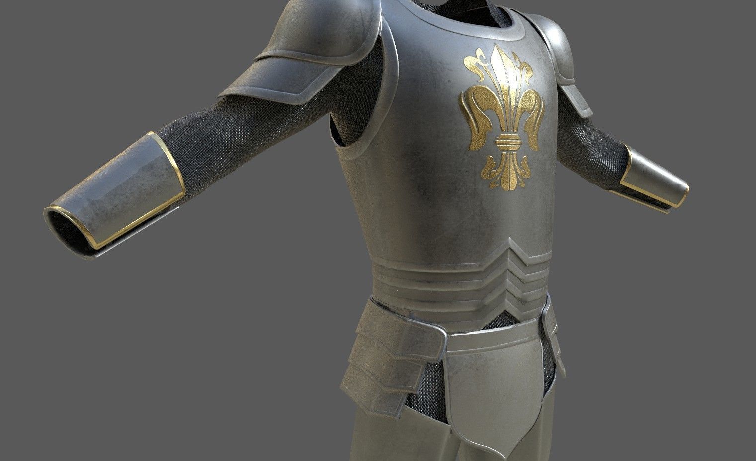 Colection armors and helmets Low-poly 3D model_5