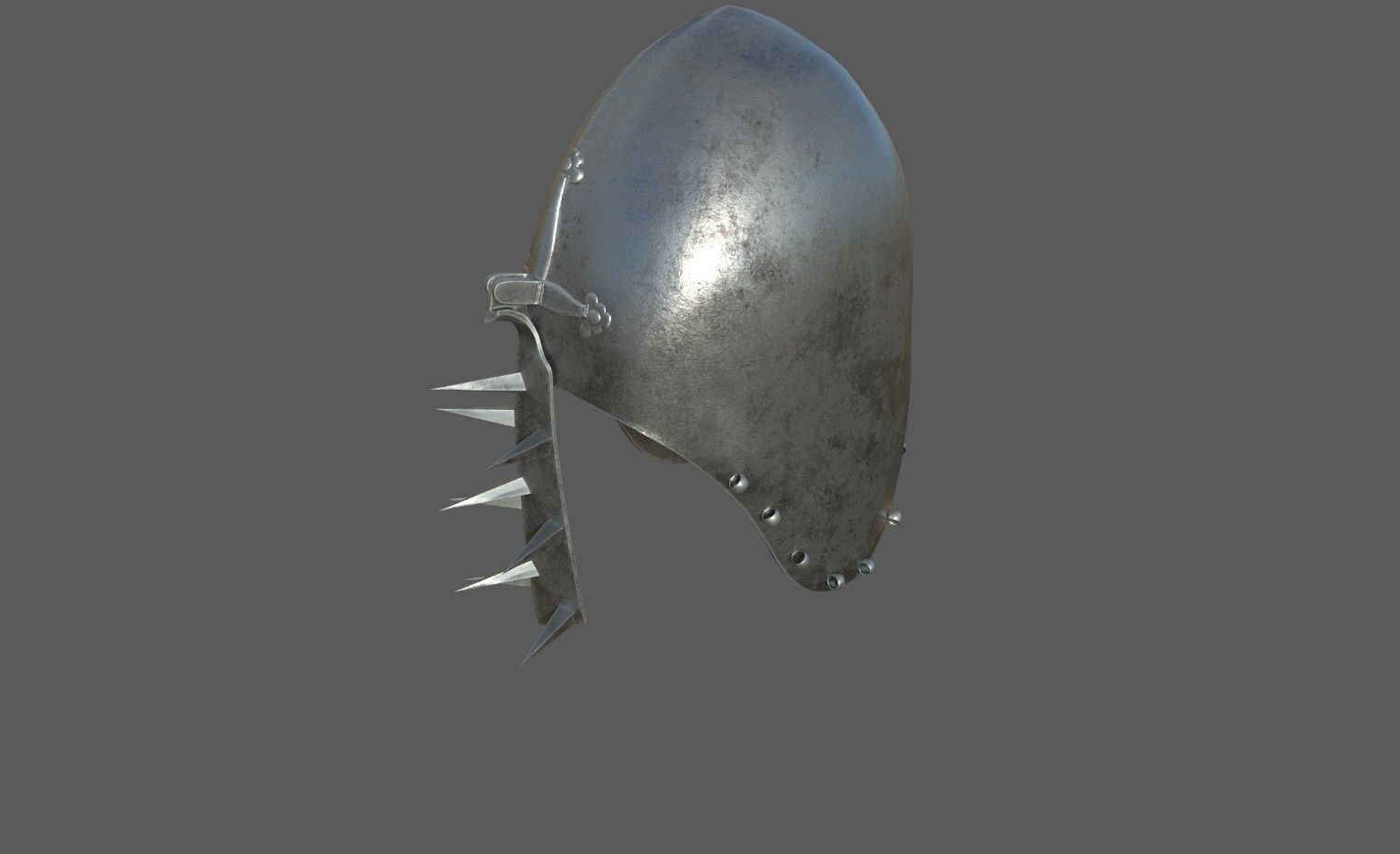 Colection armors and helmets Low-poly 3D model_14