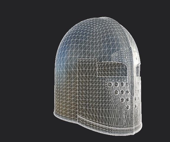 Colection armors and helmets Low-poly 3D model_17