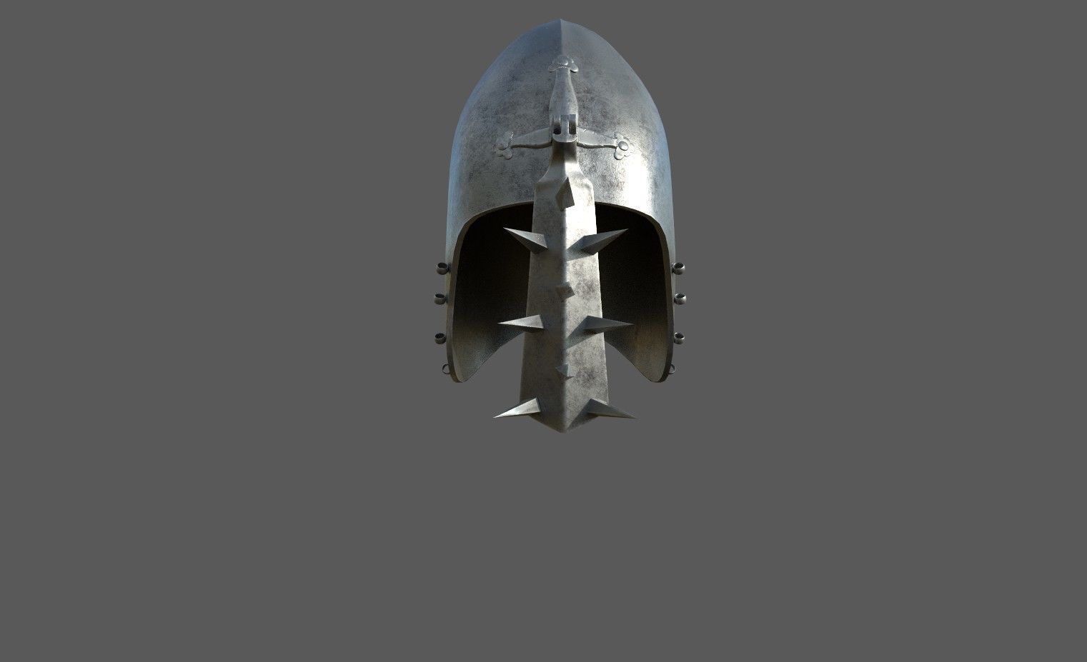 Colection armors and helmets Low-poly 3D model_15