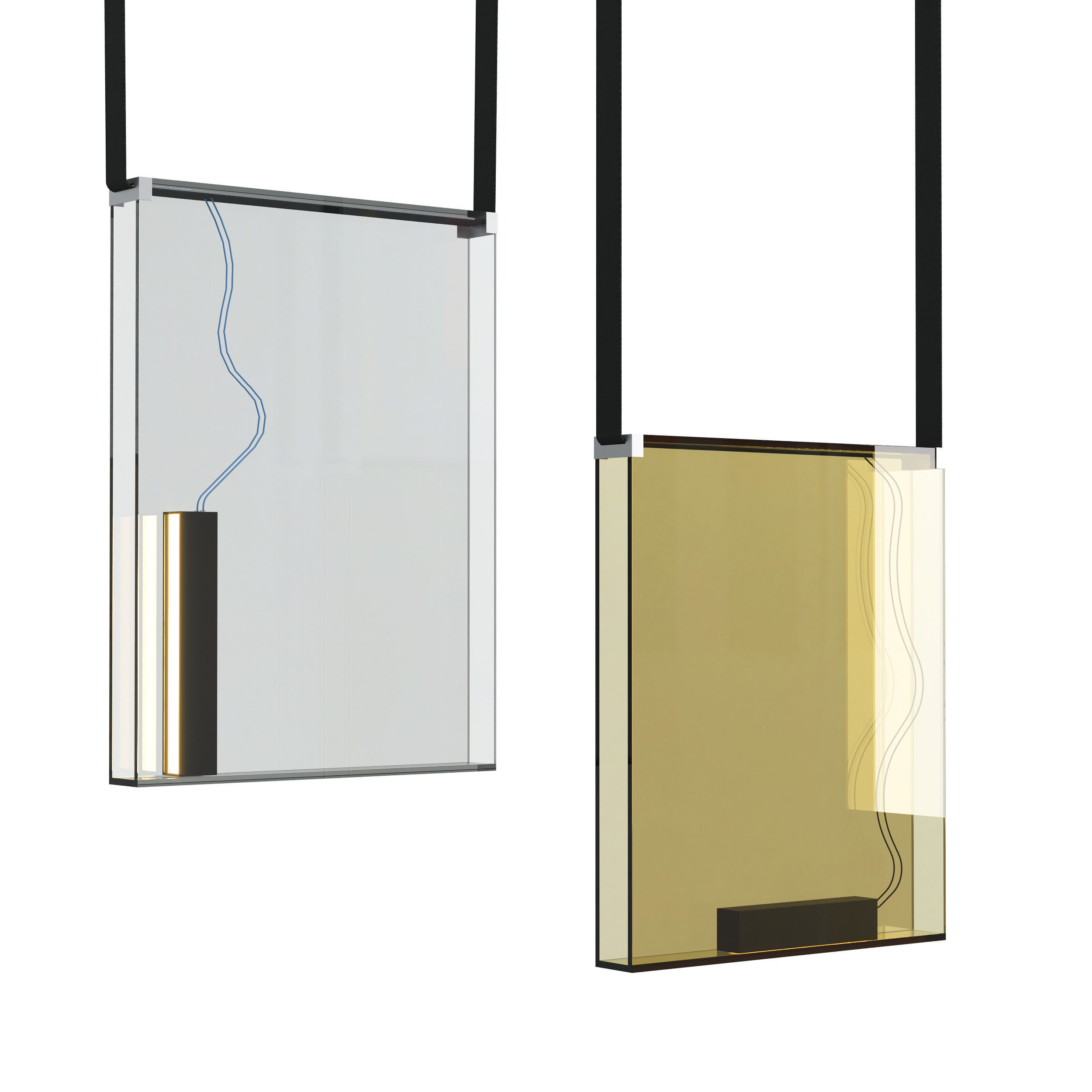 Lambert  Fils Sainte pendant lights Low-poly 3D model_1