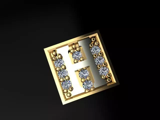 alphabet bracelet  3D print model_0