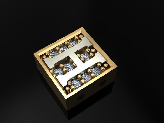 alphabet bracelet  3D print model_1